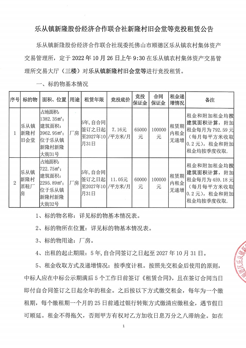 乐从镇新隆股份经济合作联合社新隆村旧会堂等竞投租赁公告_页面_1.jpg