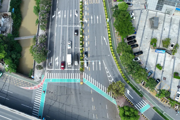 顺德首条!这条路合法“逆行”! 顺德首条!这条路合法“逆行”!